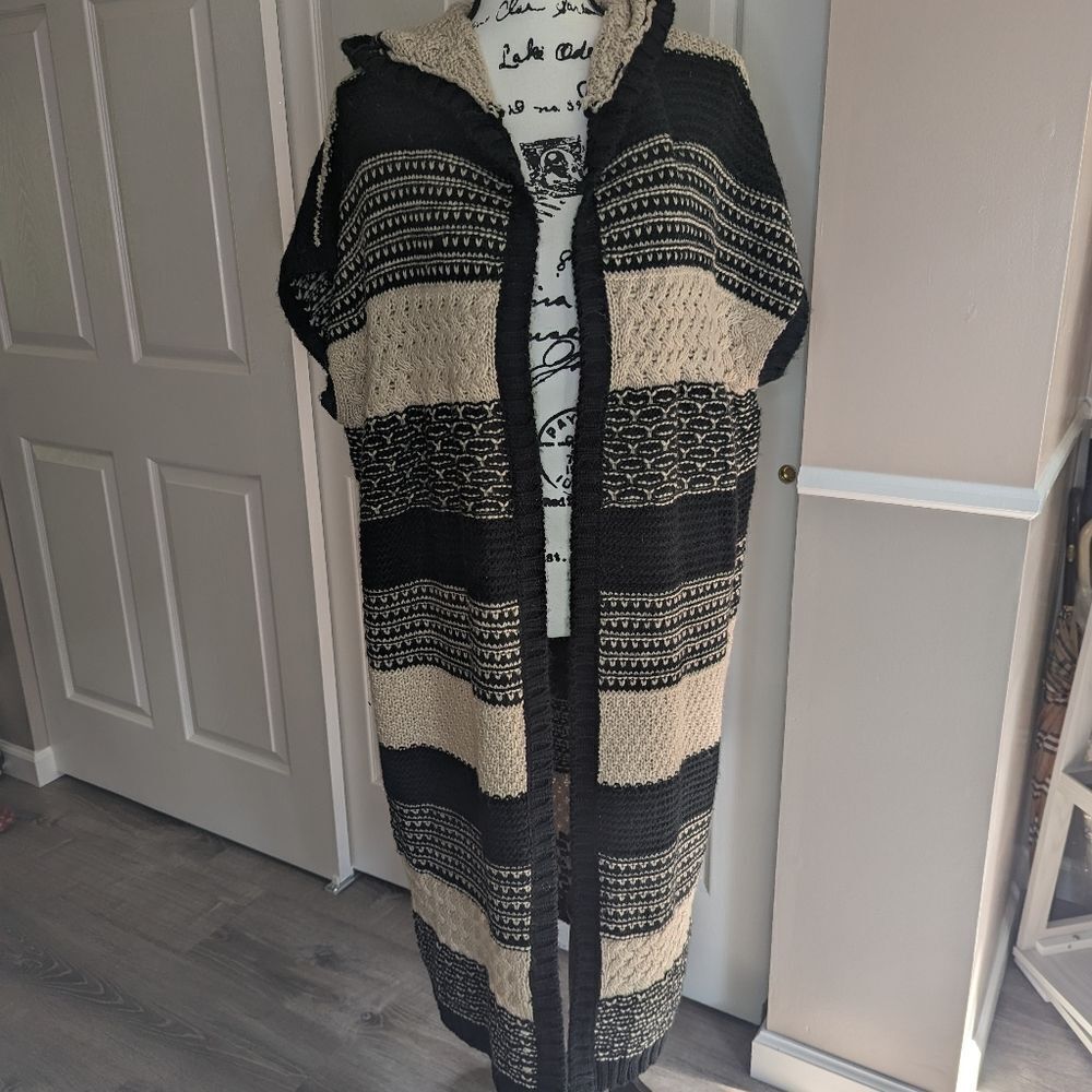 Cliche sleeveless sweater duster